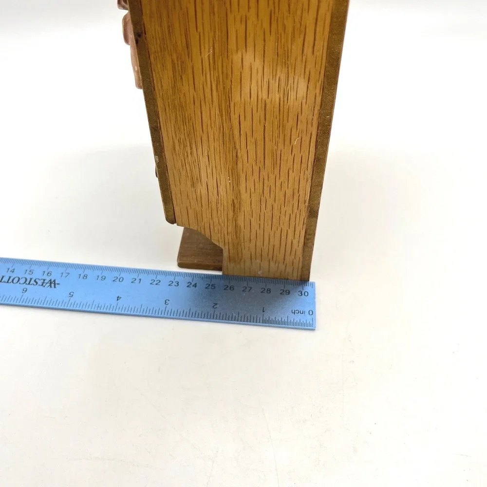 Vintage Country Bath Wooden Wall Mount Dispenser Holder Folk Art‎ Decor 11 inch